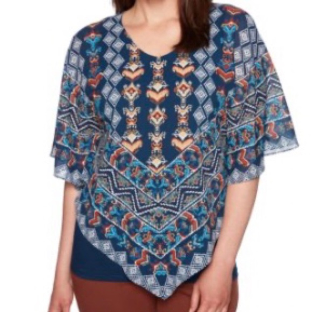 NWOT PM Ruby Rd Butterfly Top